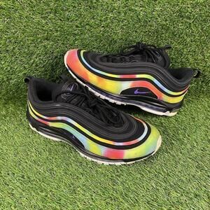 Nike Air Max 97 Tie Dye Black Men’s Size 13 Sneakers CK0841-001 Multicolor Shoe